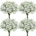 Roberly 30 Pcs Babys Breath Artificial Flowers, 22" Fake Gypsophila Flowers with Long Stems Real Touch Faux Greenery Plants DIY Flores Bouquet for Vase Wedding Floral Party Outdoor Garden Home Decor