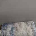 8'x10' Washable Area Rug - Modern Abstract Large Carpet for Living Room, Bedroom & Dining Room, Stain Resistant, Soft, Non-Slip, Machine Washable (Blue Grey)