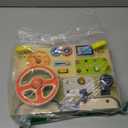 JGOBUB Montessori Toddler Toys - Baby Wooden Busy Board - Sensory Toys with Light Switch - Travel Toys for Educational Toddler Activities for Toddlers 1 2 3 4+ Year Old