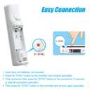 TIANHOO Remote Controller for Wii & Wii U, with Silicone Case and Wrist Strap, 2 pack (White)