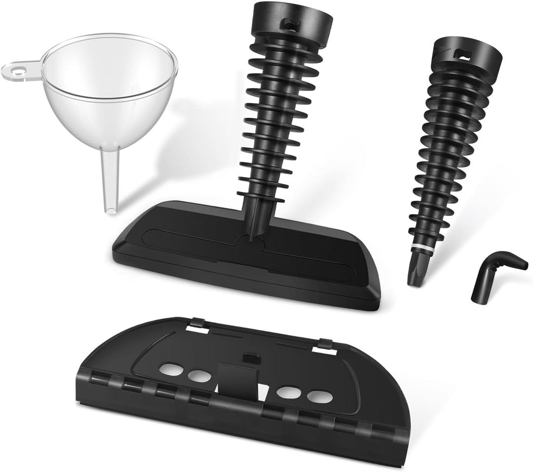 MOSCHE 6pcs Steam Cleaner Accessories Set for EM-303 Steam Cleaner, 21*19*7CM, Black