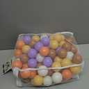 GOGOSO Cream Ball Pit Balls 100 Balls, 2.2 Inch Ball Pool Balls for Baby Fun Toys, Different Shaped for Toddler Ball Pit, Boys Girl Kids Birthday, Tent,Slides