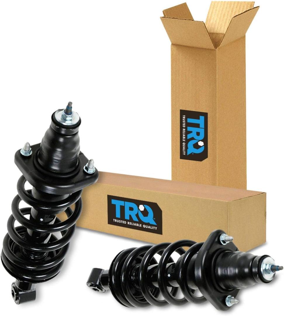 TRQ Rear Shock & Spring Strut Assembly Set Driver & Passenger Side Compatible with 2002-2006 Honda CR-V
