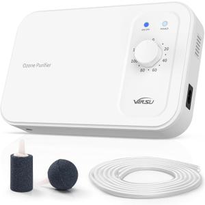 Multipurpose 800mg/h Ozone Machine,Ozone Bubbler for Purifying Water and Air,Portable Water Ozonator for Food F&V Home Hunting Cold Plunge Bathroom