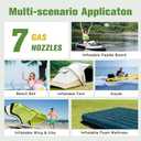 20PSI High Pressure Smart SUP Air Pump, 2025 New Rechargeable Battery-Powered, Intelligent Dual Stage Inflation & Deflation,Auto-Off for Stand Up Paddle Boards,Surfing Kite, Tent