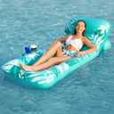 Jasonwell Inflatable Pool Float Adult - Pool Floaties Lounger Floats Floating Chair Raft with Adjustable Backrest Cup Holders Water Floaty Lake Lounge Tanning Floats Beach Party Toys for Adults
