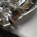 Round Chafing Dishes for Buffet 5 Qt,High Grade Chafing Dish Buffet Set with Stainless Steel Lid & Lid Holder,Full Size Pan,Food Warmers for Parties,Buffet,Wedding, Birthday 4 Pack (Half Gold)