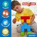 Geomag MagiCube Magnetic Blocks for Toddlers & Kids Ages 1-5 | Swiss-Made STEM Building Toy Sets | Animal, Vehicle, Recycled Plastic Themes | (32-Piece - Classic Set)