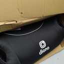 Diono Solana, No Latch, Single Backless Booster Car Seat, Lightweight, Machine Washable Covers, Cup Holders, Black