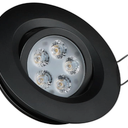 Acegoo Swivel RV Light Recessed Puck Light 12V LED Spotlight RV Interior Light, 36° Beam Angle Vertical 70° Adjustment,Full Aluminum Downlights,Diameter 2-3/4 Inch(Black/3000K)