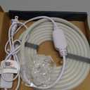 LED Neon Lights Daylight White 6000K,9.8ft 110-120V LED Strip Lights, Flexible Outdoor Waterproof Neon Rope Lights for Bedroom, Cabinet, Kitchen, Living Room, Mirror, Halloween Decor