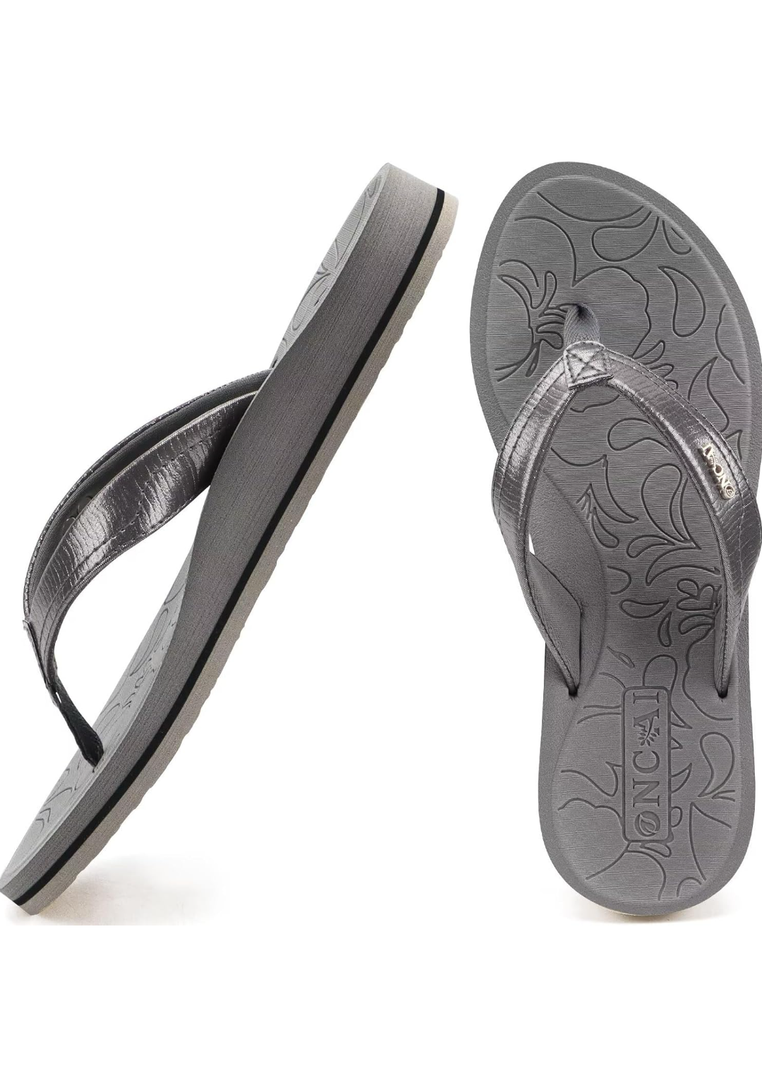 ONCAI Women's Flip Flops Comfortable Summer Beach Thong Sandals for Women with Cushion Walking Arch Support Yoga Mat Indoor Outdoor Soles 9