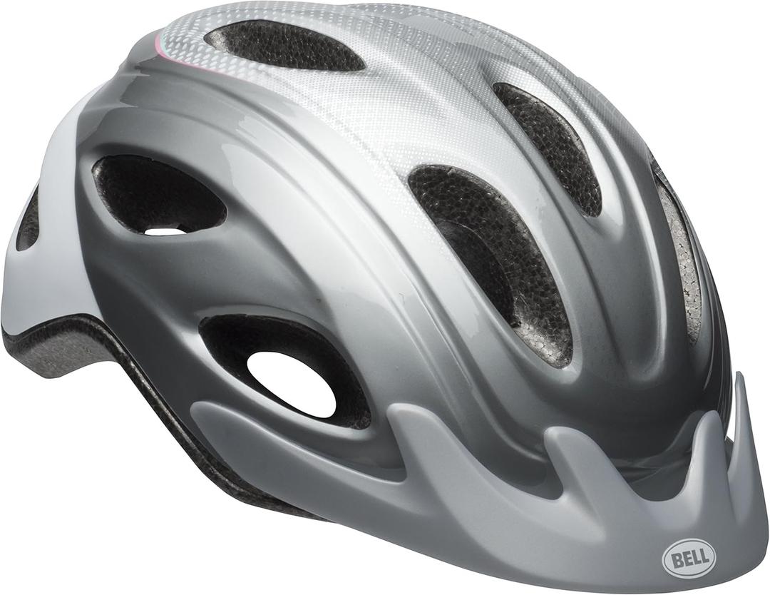Bell Women's Glow Lighted Bike Helmet (Gray Polka Dot)