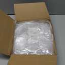 Vercraft 60 Pcs 2025 Christmas Clear Round Frame Ornaments with Red Ribbon, Acrylic Blank Round Photo Frame Bulk, Hanging Photo Ornaments for Christmas Tree Decoration (Crown Style)