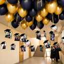 50 Sets Graduation Photo Display Grad Party Memory Decorations 2026 Graduation Photo Frame Balloon Sets Hanging Picture Display Ceiling Party Decorations for Kindergarten Preschool High School College