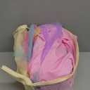 2 pk 8ft Rainbow Tulle Tablecloth for Rectangle Tables, 2-in-1 Pastel Color Table Covers with Tulle Skirt,Wrinkle Free Stretchy Ruffle Tulle Table Cloths Fitted for Wedding Party Banquet Vendor