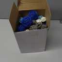 Patelai 72 Pcs Wicker Rattan Balls Decorative Balls for Vase Centerpiece Bowls Orbs Filler for Spring Summer Craft Home Decor, 4 Sizes(Dark Blue, Sky Blue, Gray, White)