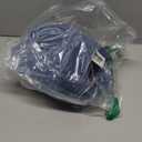 andy & natalie Women's Denim Jackets Cropped Long Sleeve Basic Button Down Crop Jean Shacket with Pockets (Blue, M)