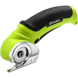 Cordless Electric Scissors, 4.2V Cardboard Cutter Tool for Cardboard Carpet Leather Packages Plastic with Rechargeable Battery Green