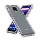 Ailiber for Orbic Joy 2 Phone Case Clear, Orbic Joy 2 Case with Screen Protector, Dual Layer Protection, Shockproof Corners TPU Bumper, Slim Silicone Cell Phone Cover Case-Clear