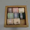 Vitalizart 1" x 27 Yd Chiffon Silk Ribbon Mixed Color Ribbons Set 3 Yd x 9 Rolls Fringe Fabric for Wedding Invitations Bridal Bouquets Party Decoration Gift Wrapping Bow Making