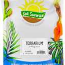 Soil Sunrise Terrarium Potting Soil Mix (4 Quarts) w/Blended Filtering Charcoal Custom Made for Terrariums