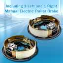 Electric Trailer Brake Assembly 10" x 2.25" for 3500lbs Trailr Axle,4 Holes Mounting,Trailer Brakes 3500lb axle Kit 1 Pair (1 Right + 1 Left)