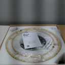 Boho Retractable Ceiling Fan with Lights 42 Inch Wood Beaded Chandelier with Fan Farmhouse Black Rattan Fandelier with Brown Retractable Blade for Bedroom Kids Room Girls Room Kitchen