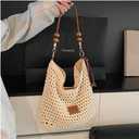 Bohemia Straw Beach Bag Women Macrame Crossbody Purse Shoulder Tote Bag Travel Beach Bag Summer Top-handle Hobo Bags 2025