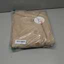 ANRABESS Women 2 Piece Lounge Sets 2025 Fall Outfits Casual Waffle Knit Cardigan Sweater Pant Set Travel Airport Clothes Khaki Small (S)