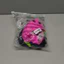 Aidonger Women's One Piece Color Block Swimsuit Tummy Control Slimming Bathing Suit V Neck Cutout High Waisted Swimwear (X-Large, Hot Pink and Black)