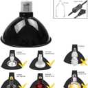 Reptile Light Fixture, 8.5'' Reptile Dome for Reptile Light/Heat Lamp/Ceramic Heat Emitter, 1-Pack 8.5 Inch Standard Light Dome