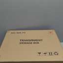 Acrylic Box Display Case, Clear Plastic Stackable Storage Bins with Magnetic Attraction Lid, Showcase for Cosmetic, Large Figures Collectibles (5 Pack, X-Large)