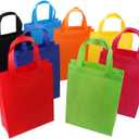Tosnail 32 Pack Reusable Gift Bags, Fabric Tote Party Bags Treat Bag - Assorted 8 Colors