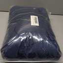 FADSHOW Women's Winter Down Jackets Long Down Coats Warm Parka with Hood, Deep Blue, M