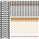 144 Pcs Wizard Wand Party Favors for Kids , Wand Pencils, Witch Broom Pencils, Lightning Tattoos, Round Frame Glasses, Party Decorations Birthday Gifts, Halloween Cosplay Accessories for Teens