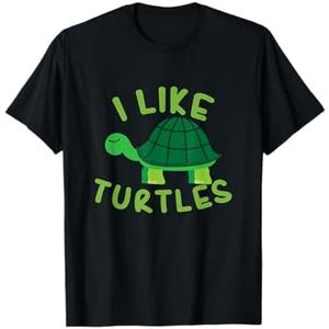 I Like Turtles Tortoise Sea Animal Funny Gift T-Shirt, M