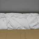 Cobnom Feather and Down Fibres Comforter Oversized King - 100% Organic Cotton, Quill-Free & Ethical, Luxury All Season Duvet Insert (White, 120x98 Inches)