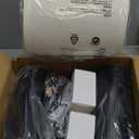 24.5" Black Lamps Set of 2, Modern Table Lamps for Living Room with USB C+A Ports, Creative Stripe Touch Lamps for Nightstand, 2 Bulbs Included