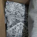 3-Piece Fine Printed Oversize (115" X 95") Quilt Set Reversible Bedspread Coverlet King Size Bed Cover (White, Purple Floral)