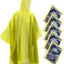 Hagon PRO Disposable Rain Ponchos for Adults (5 Pack) (One Size)