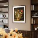 18x24 Solid Walnut Wood Picture Frame with 16x20 Mat Opening