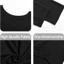 Tankaneo Womens Maternity Nursing Tops Long Sleeve Double Layer Breastfeeding Shirts Pregnancy Clothes (Black)