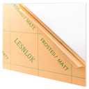 Lesnlok 24 x 36 Frosted Acrylic Sheet 1/4 inch Thick 6mm 1 Piece Bouble Sided Frosted Plexiglass Sheet,Transmittance 86%, for Decoration (1, Frosted Transparent, 24 x 36 x 1/4)