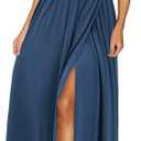 KILIG Women's Summer Maxi Dress 2025 Casual Sleeveless Split Floral Sundress Beach Vacation Flowy Long Dresses (Large, Navy)