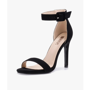 IDIFU Women's High Heels for Women Dressy Stiletto Heels Open Toe Heels Ankle Strap Heeled Sandals for Women on Wedding Party Homecoming 6