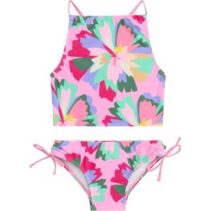 Kanu Surf Girls Daisy UPF 50 Beach Sport Halter Tankini 2-Piece Swimsuit (Kiana Pink)