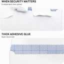 #9 Double Window Security Envelopes, HERKKA No.9 Double Window Business Envelopes Designed for Invoices and Business Statements - Number 9 Size 3 7/8 Inch X 8 7/8 Inch - 24 LB - 100 Pack