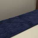 BEQHAUSE Dirt Trapper Door Mat 32" x 48", Doormat Non-Slip Entryway Rugs Washable, Dog Door Mat Stain Resistant and Absorbent Welcome Floor Mat for Front Back Door, Muddy Wet Shoes & Paws, Navy Blue