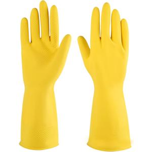 Rubber cleaning gloves 3 or 6 Pairs for Household,Reuseable dishwashing gloves for Kitchen.